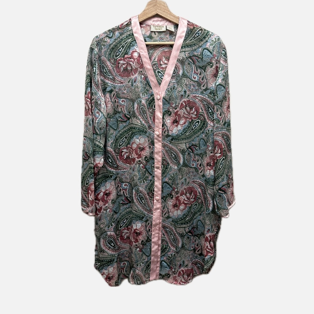 Victorias Secret Gold Label Floral Robe